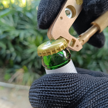 AX02: 12-in-1 Brass Alloy Outdoor EDC Carabiner-Your Helper!