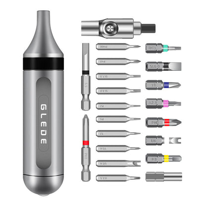 Built-in Storage Bin Multi-function Ratchet Screwdriver